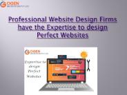 Expertise to design Perfect Websites