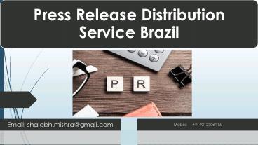 Press Release Distribution Service Brazil