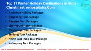 Top 10 Winter Holiday Destinations in India