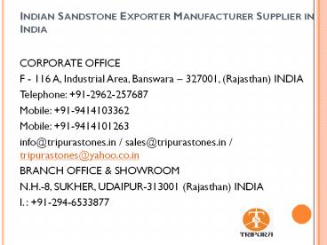 Indian Sandstone Exporter Manufacturer Supplier in India