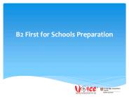 B2 First for Schools Preparation