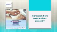 Transcripts from Maharashtra University (1)