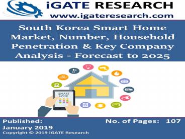 South Korea Smart Home Market and Forecast to 2025
