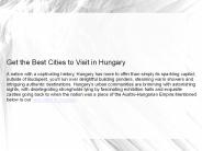 Best Cities in Hungary