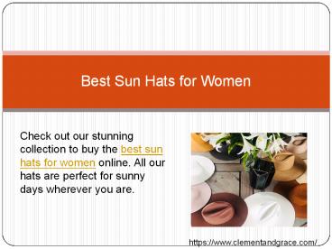 Best Sun Hats For Women