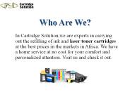 Refill Your Laser Printer Toner Cartridge with Cartridge Solution