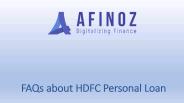 FAQs about HDFC Personal Loan