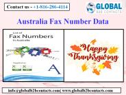 Australia Fax Number Data
