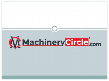 Purchase Machinery Tyres Online - Machinery Circle