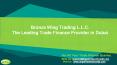 Bronze Wing Trading L.L.C. – Trade Finance Provider in Dubai PowerPoint PPT Presentation