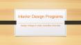 Interior Design Programs - Avantika University PowerPoint PPT Presentation