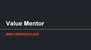 Core Areas of ValueMentor