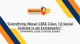 Everything About CBSE Class 10 Social Science is on Extramarks PowerPoint PPT Presentation