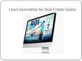 Prime Seller Leads Lead Generation for Real Estate Sector PowerPoint PPT Presentation