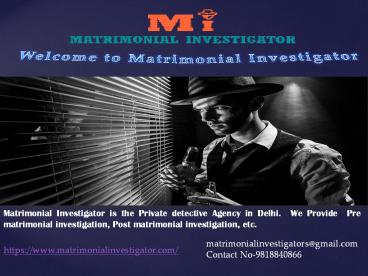 Best Detective Agency in Delhi