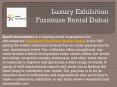 Luxury Exhibition Furniture Rental Dubai PowerPoint PPT Presentation