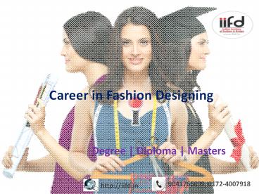 Career in Fashion Designing
