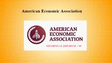 American Economic Association