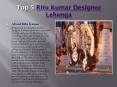 Top 5 Ritu Kumar Designer Lehenga PowerPoint PPT Presentation