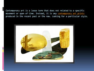 Contemporary Art Prints