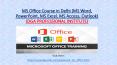 MS Office Course in Delhi Call us 9871599566  (MS Word, PowerPoint, MS Excel, MS Access, Outlook) PowerPoint PPT Presentation