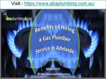 Benefits of Hiring a Gas Plumber Service in Adelaide