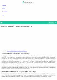 Addiction Treatment Center in San Diego