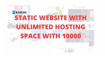 static website design and development with hosting services in madhapur hyderabad