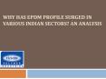 Analysis for the EPDM rubber is used in different Indian sectors PowerPoint PPT Presentation