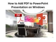How to Add PDF to PowerPoint Presentation on Windows