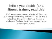 Best fitness trainers online