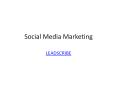 social media marketing PowerPoint PPT Presentation