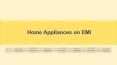 Home Appliances on EMI