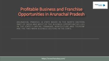 Business Consultants Arunachal Pradesh