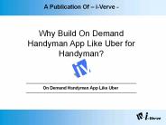 Build on demand handyman app