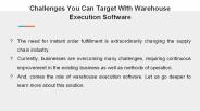 What Challenges You Can Target WIth Warehouse Execution Software?