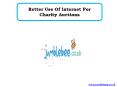 Better Use Of Internet For Charity Auctions PowerPoint PPT Presentation