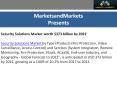 Security Solutions Market worth $373 billion by 2022 PowerPoint PPT Presentation
