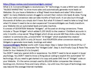 presentation player overlay