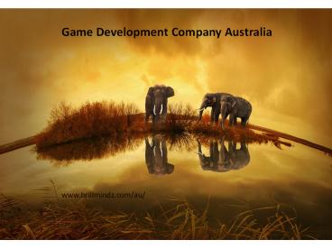 Game Development Company Australia