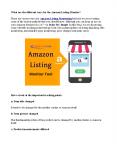 Amazon Listing Monitor Software (1) PowerPoint PPT Presentation