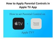 How to Apply Parental Controls in Apple TV App
