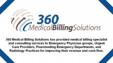 Florida Emergency Physicians Billing Services - 360 Medical Billing Solutions