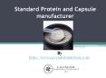 Standard Protein and Capsule manufacturer PowerPoint PPT Presentation
