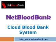 Cloud Blood Bank System- Netbloodbank