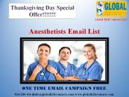 Anesthetists Email List