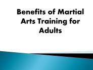 Benefits of martial arts training for adults
