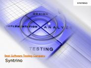 Best Software Testing Company - Syntrino
