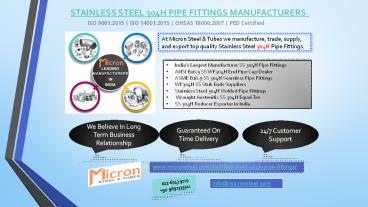 stainless steel 304h pipe fittings manufacturers