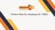 Online Help for Studying for TOEFL